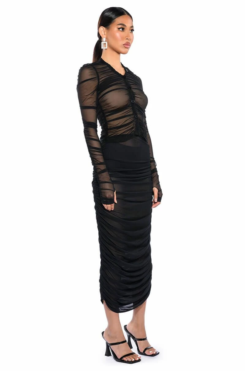 SIMPLE BLISS MESH MAXI SKIRT 4 SIMPLE BLISS MESH MAXI SKIRT - Image 4