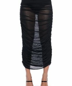 SIMPLE BLISS MESH MAXI SKIRT 12 SIMPLE BLISS MESH MAXI SKIRT -FINESSE-shop simple bliss mesh maxi skirt black 5 5