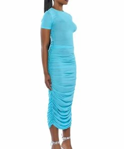 SIMPLE BLISS MESH MAXI SKIRT 11 SIMPLE BLISS MESH MAXI SKIRT -FINESSE-shop simple bliss mesh maxi skirt blue 4 4