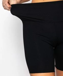 SNATCHED HIGH RISE BIKER SHORTS 13 SNATCHED HIGH RISE BIKER SHORTS -FINESSE-shop snatched high rise biker shorts black 7 7