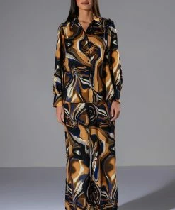 SOLARIS PRINTED PALAZZO PANT -FINESSE-shop solaris printed palazzo pant yellow 4 4 c1