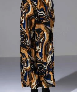 SOLARIS PRINTED PALAZZO PANT -FINESSE-shop solaris printed palazzo pant yellow 7 7 c1