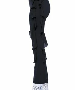 STELLA FLOUNCED FLARED LEGGING -FINESSE-shop stella flounced flared legging black 10 10