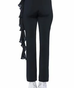 STELLA FLOUNCED FLARED LEGGING -FINESSE-shop stella flounced flared legging black 11 11