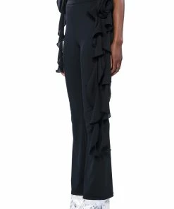 STELLA FLOUNCED FLARED LEGGING -FINESSE-shop stella flounced flared legging black 5 5