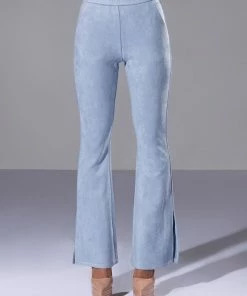 SUEDE BIG BOOTY PANTS 11 SUEDE BIG BOOTY PANTS -FINESSE-shop suede big booty pants light blue 4 4