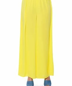 SUNSHINE BABY WIDE LEG PALAZZO PANT -FINESSE-shop sunshine baby wide leg palazzo pant yellow 7 7