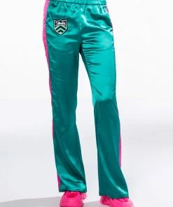 SUPERSONIC SATIN WIDE LEG JOGGER -FINESSE-shop supersonic satin wide leg jogger green multi 3 3