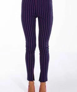 SWEET LIKE SUGAR PINSTRIPE SKINNY PANT -FINESSE-shop sweet like sugar pinstripe skinny pant blue multi 3 3
