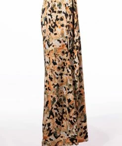 SWEET LOVE WIDE PALAZZO PANT -FINESSE-shop sweet love wide palazzo pant beige multi 4 4 c1 c1 c1