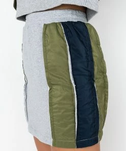 TAP IN MINI SKIRT -FINESSE-shop tap in mini skirt grey multi 4 4