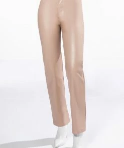 TE QUIERO HIGH RISE VEGAN LEATHER STRAIGHT LEG PANTS IN PINK 8 TE QUIERO HIGH RISE VEGAN LEATHER STRAIGHT LEG PANTS IN PINK -FINESSE-shop te quiero high rise vegan leather straight leg pants in pink light pink 3 3