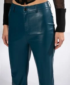 TE QUIERO HIGH RISE VEGAN LEATHER STRAIGHT LEG PANTS IN TEAL 12 TE QUIERO HIGH RISE VEGAN LEATHER STRAIGHT LEG PANTS IN TEAL -FINESSE-shop te quiero high rise vegan leather straight leg pants in teal teal 6 6