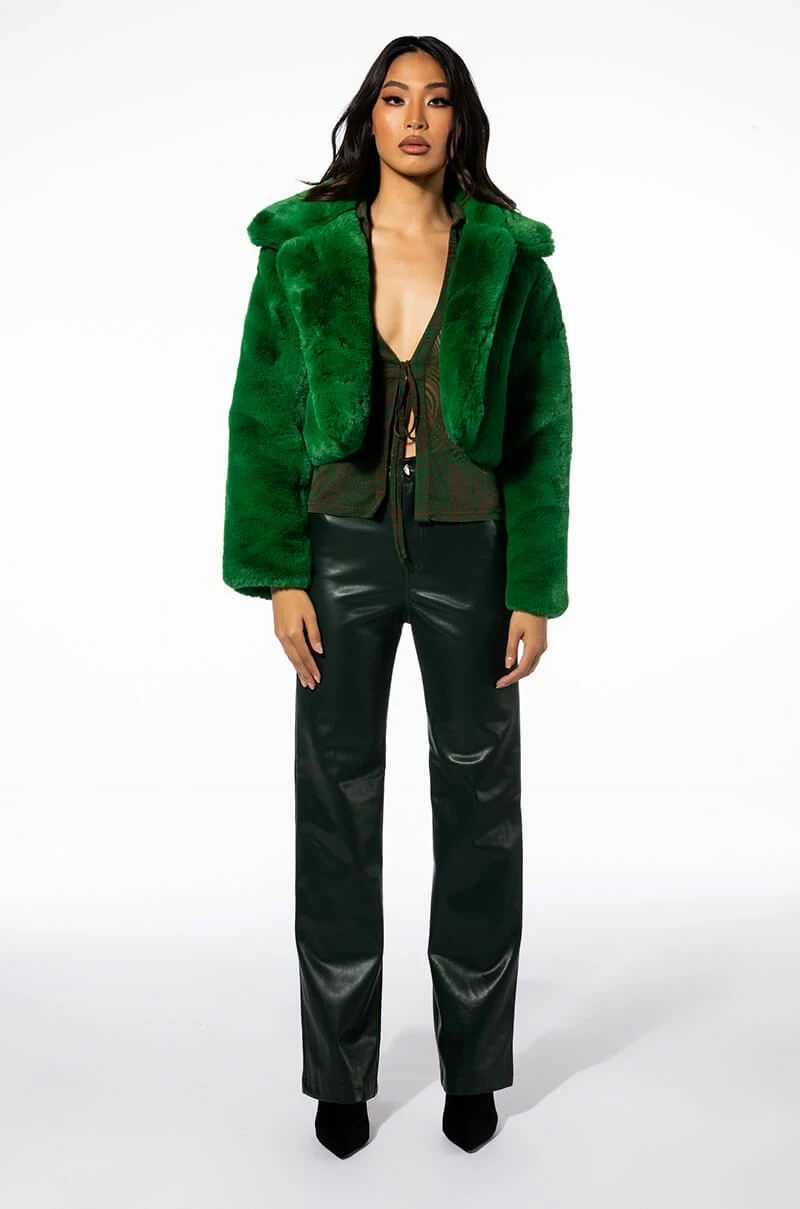 TE QUIERO HIGH RISE VEGAN LEATHER STRAIGHT LEG PANTS 7 TE QUIERO HIGH RISE VEGAN LEATHER STRAIGHT LEG PANTS - Image 7