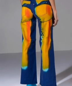 TEMPERATURE RISING RELAXED JEANS -FINESSE-shop temperature rising relaxed jeans blue multi 3 3 c1