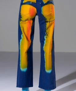 TEMPERATURE RISING RELAXED JEANS -FINESSE-shop temperature rising relaxed jeans blue multi 8 8 c1