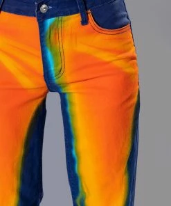 TEMPERATURE RISING RELAXED JEANS -FINESSE-shop temperature rising relaxed jeans blue multi 9 9 c1