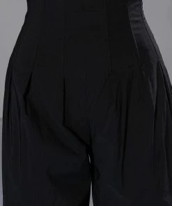THAT GIRL STRAIGHT LEG CORSET PANT -FINESSE-shop that girl straight leg corset pant black 7 7