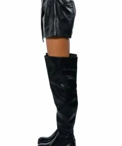THE BADDEST BELTED FAUX LEATHER SKORT WITH 4 WAY STRETCH 14 THE BADDEST BELTED FAUX LEATHER SKORT WITH 4 WAY STRETCH -FINESSE-shop the baddest belted faux leather skort with 4 way stretch black 6 6