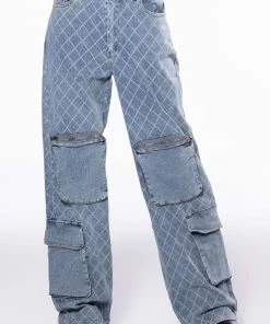 TIANNA RELAXED CARGO JEANS -FINESSE-shop tianna relaxed cargo jeans light blue denim 3 3