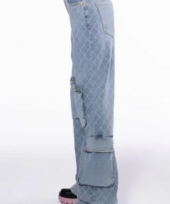 TIANNA RELAXED CARGO JEANS -FINESSE-shop tianna relaxed cargo jeans light blue denim 4 4