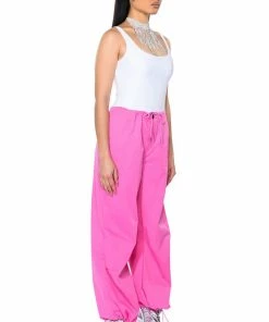 TIME TO RELAX WIDE LEG DRAWSTRING PANTS -FINESSE-shop time to relax wide leg drawstring pants pink 4 4