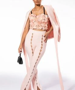 TINO SMALL KEYHOLE TROUSER -FINESSE-shop tino small keyhole trouser light pink 3 3 c1