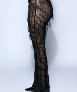 TONIGHT IS THE NIGHT SEQUIN PANTS -FINESSE-shop tonight is the night sequin pants black 4 4 c1