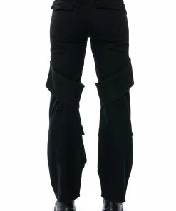 TOO COOL CARGO HIGH WAISTED JEANS -FINESSE-shop too cool cargo high waisted jeans black 6 6 c1