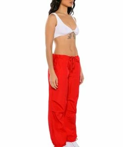 TOO LEGIT WIDE LEG CARGO PANTS 16 TOO LEGIT WIDE LEG CARGO PANTS -FINESSE-shop too legit wide leg cargo pants red 6 6