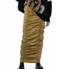 TOP OF THE WORLD CINCHED MAXI SKIRT -FINESSE-shop top of the world cinched maxi skirt beige 4 4