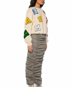 TOP OF THE WORLD CINCHED MAXI SKIRT -FINESSE-shop top of the world cinched maxi skirt light grey 4 4