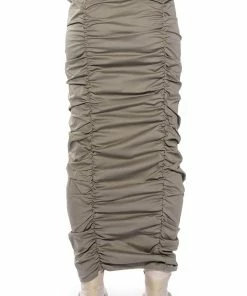 TOP OF THE WORLD CINCHED MAXI SKIRT -FINESSE-shop top of the world cinched maxi skirt light grey 7 7
