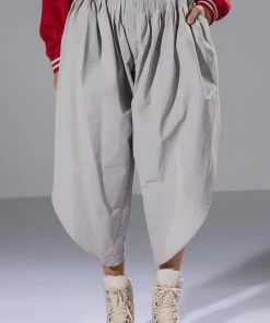 TRE CHIC CROPPED OVERSIZED PANTS