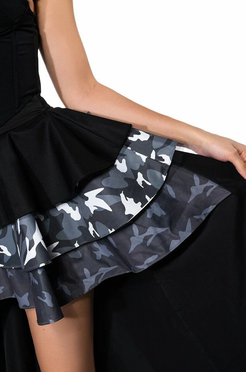 UNBOTHERED HIGH LOW HEM RUFFLE MAXI SKIRT 5 UNBOTHERED HIGH LOW HEM RUFFLE MAXI SKIRT - Image 5