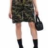 UNBOTHERED OVERSIZED CAMO SHORTS