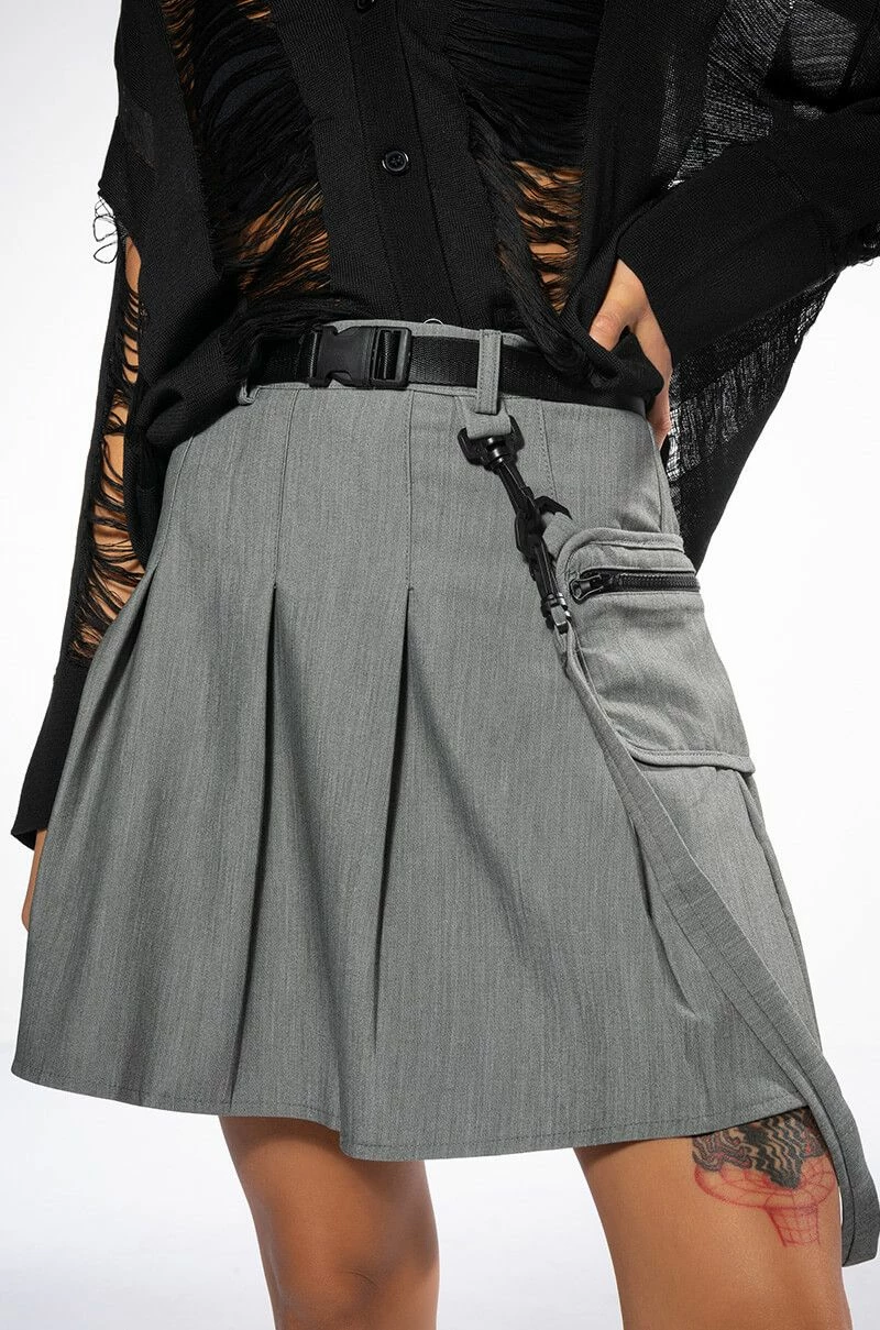 UNDERCOVER PLEATED MINI SKIRT 2 UNDERCOVER PLEATED MINI SKIRT - Image 2