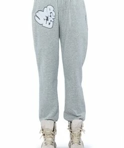 UNREAL JOGGER WITH PATCHES -FINESSE-shop unreal jogger with patches heather grey 6 6