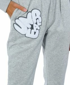 UNREAL JOGGER WITH PATCHES -FINESSE-shop unreal jogger with patches heather grey 9 9