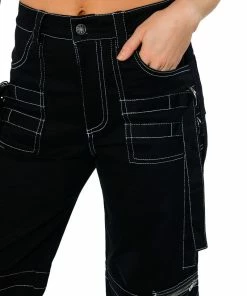 UP TO NO GOOD BAGGY FIT CARGO PANT 18 UP TO NO GOOD BAGGY FIT CARGO PANT -FINESSE-shop up to no good baggy fit cargo pant black 10 10