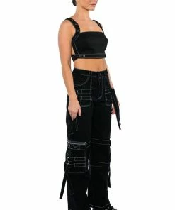 UP TO NO GOOD BAGGY FIT CARGO PANT 13 UP TO NO GOOD BAGGY FIT CARGO PANT -FINESSE-shop up to no good baggy fit cargo pant black 5 5