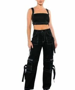 UP TO NO GOOD BAGGY FIT CARGO PANT 14 UP TO NO GOOD BAGGY FIT CARGO PANT -FINESSE-shop up to no good baggy fit cargo pant black 6 6