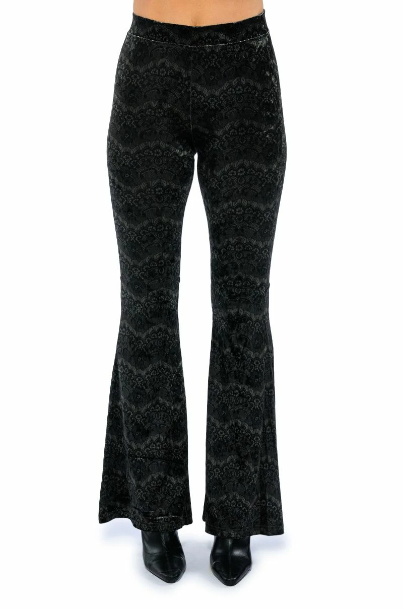 VELVETY SOFT HIGH RISE FLARE PANT 3 VELVETY SOFT HIGH RISE FLARE PANT - Image 3