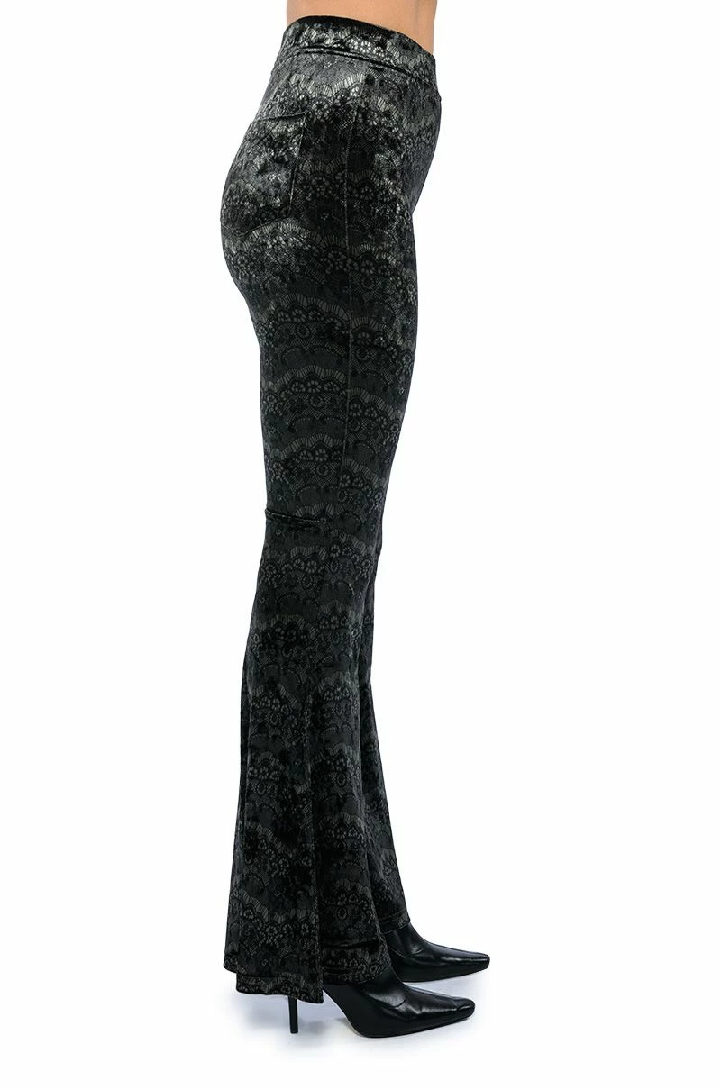 VELVETY SOFT HIGH RISE FLARE PANT 4 VELVETY SOFT HIGH RISE FLARE PANT - Image 4