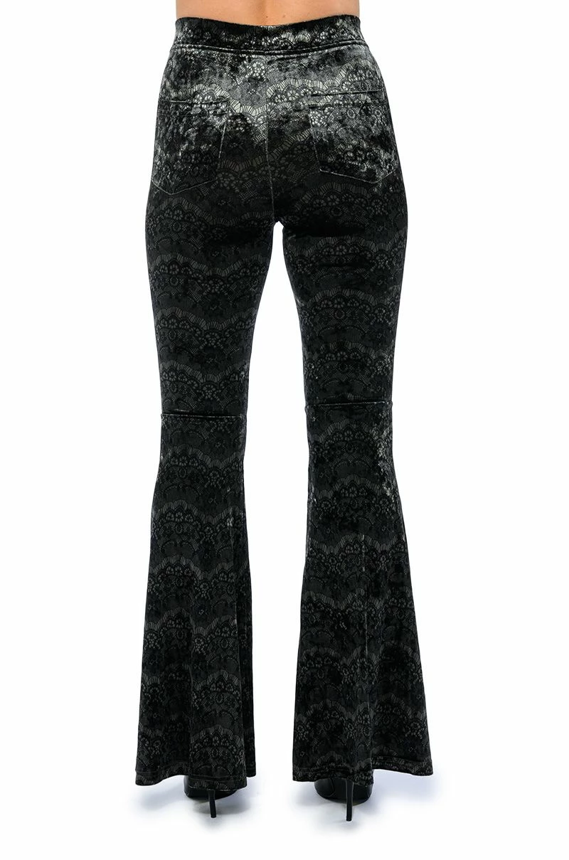 VELVETY SOFT HIGH RISE FLARE PANT 5 VELVETY SOFT HIGH RISE FLARE PANT - Image 5