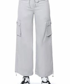VENENO WIDE LEG CARGO PANTS -FINESSE-shop veneno wide leg cargo pants grey 5 5
