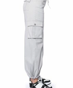 VENENO WIDE LEG CARGO PANTS -FINESSE-shop veneno wide leg cargo pants grey 7 7