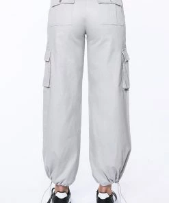 VENENO WIDE LEG CARGO PANTS -FINESSE-shop veneno wide leg cargo pants grey 8 8