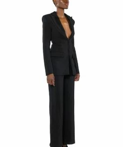 VIBE SO RARE TWO PIECE BLAZER JUMPSUIT -FINESSE-shop vibe so rare two piece blazer jumpsuit black 4 4