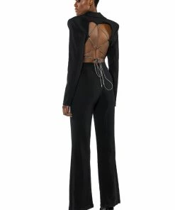 VIBE SO RARE TWO PIECE BLAZER JUMPSUIT -FINESSE-shop vibe so rare two piece blazer jumpsuit black 5 5